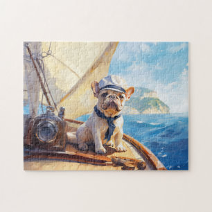 Puzzle Frenchie sur un yacht