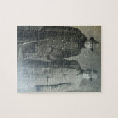 Puzzle Frères Dapper en manteaux RPPC Photo B&W (Horizontal)