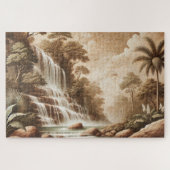 PUZZLE "FRESCO WATERFALL" JIGSAW PUZZLE– LANDSCAPE SERIES (Horizontal)