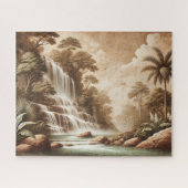 PUZZLE "FRESCO WATERFALL" JIGSAW PUZZLE– LANDSCAPE SERIES (Horizontal)