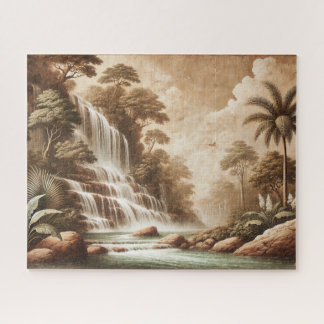 PUZZLE "FRESCO WATERFALL" JIGSAW PUZZLE– LANDSCAPE SERIES