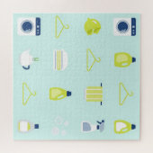 Puzzle Fresh Laundry Day Pattern (Horizontal)
