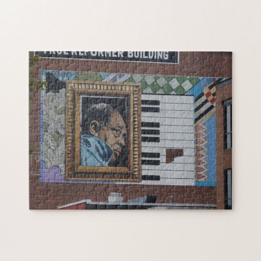 Puzzle Fresque murale de Duke Ellington, monument embléma (Horizontal)