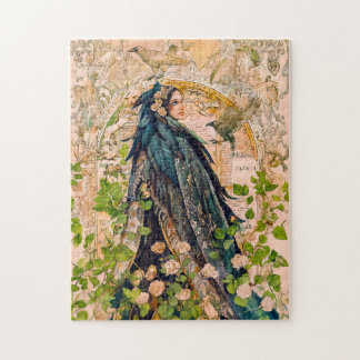 Puzzle Freyja Déesse en Manteau de Faucon