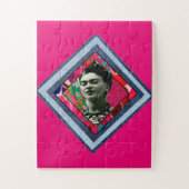 Puzzle Frida Kahlo Retro Denim Diamond (Vertical)