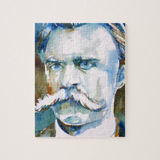 Puzzle friedrich nietzsche - portrait aquarelle (Vertical)