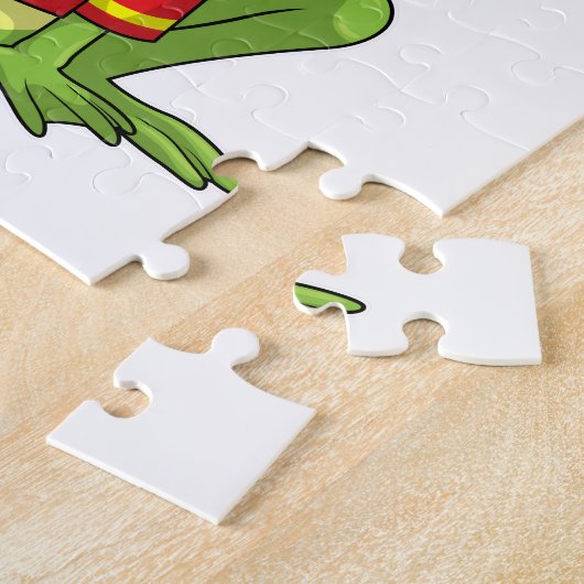 Puzzle Frog as Firefighter avec Helmet (Côté)