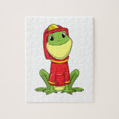 Puzzle Frog as Firefighter avec Helmet (Vertical)