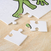 Puzzle Frog with Flower. (Côté)