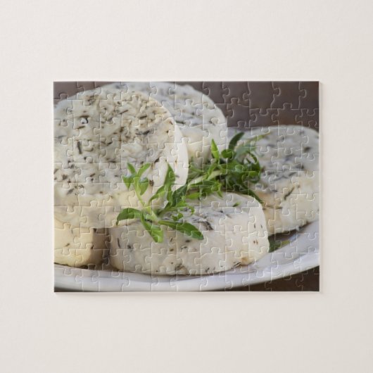 Puzzle fromage de chèvre français - chèvre - avec des her (Horizontal)