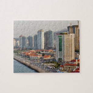Puzzle Front de mer avec la skyline de la ville de Yantai