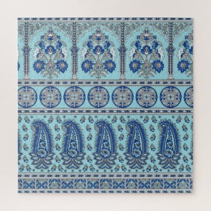 Puzzle Frontière asiatique de Paisley : Design traditionn