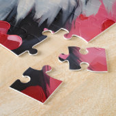 Puzzle Frontière Collie Valentines jour (Côté)