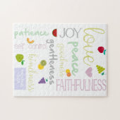 Puzzle Fruit de l'Esprit Saint Bible chrétienne Verse (Horizontal)