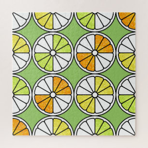 Puzzle Fruit De Tranches D'Agrumes, Été Sans Fruit.