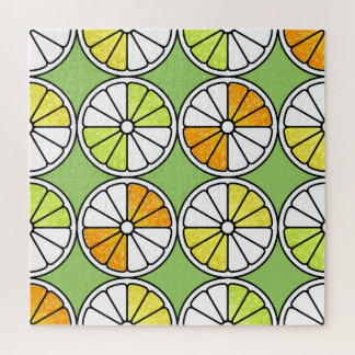 Puzzle Fruit De Tranches D'Agrumes, Été Sans Fruit.