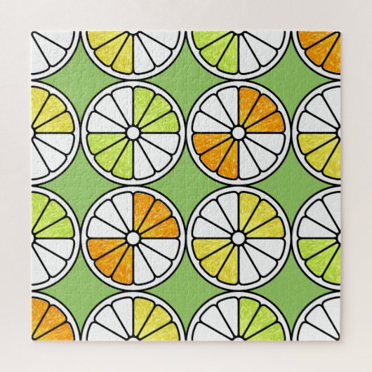 Puzzle Fruit De Tranches D'Agrumes, Été Sans Fruit. (Vertical)