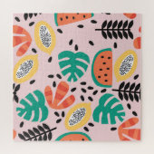 Puzzle Fruit Design : Design Motif Vintage. (Horizontal)