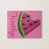Puzzle Fruit Melon Slice Pink Juicy (Horizontal)