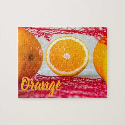 Puzzle Fruit orange pour végétalien et végétalien (Horizontal)