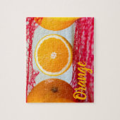 Puzzle Fruit orange pour végétalien et végétalien (Vertical)