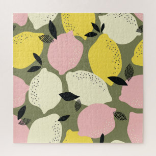 Puzzle Fruits d'agrumes Motif sans soudure