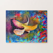 Puzzle Fruits de banane colorés | Difficile (Horizontal)