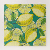 Puzzle Fruits de citron Vintage Illustration transparente (Horizontal)