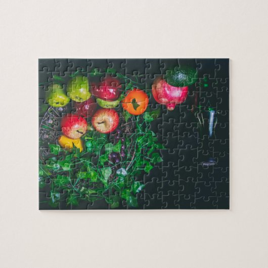 Puzzle Fruits de la vie morte dans un panier (Horizontal)