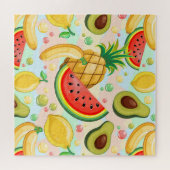 Puzzle Fruits d'été frais Motif (Horizontal)