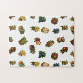 Puzzle Fruits et fleurs vintages (Horizontal)