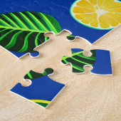 Puzzle Fruits exotiques et Feuilles verts (Côté)