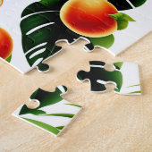 Puzzle Fruits exotiques Motif et Feuilles verts décoratif (Côté)
