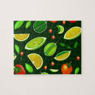 Puzzle Fruits Exotiques Verts