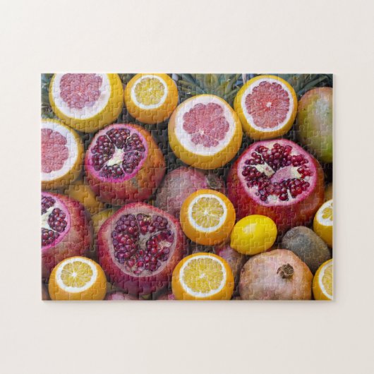 Puzzle Fruits tropicaux frais Pomegranate Mango Grapefrui (Horizontal)