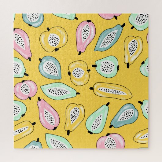 Puzzle Fruits tropicaux : Motif d'impression dynamique (Vertical)