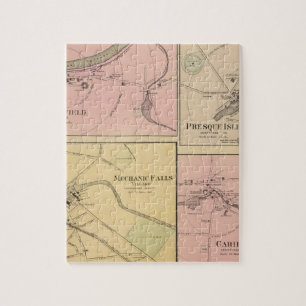 Puzzle Ft Fairfield, île Presque, carte du caribou