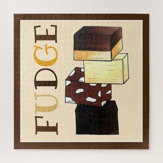 Puzzle Fudge Stack Confection Confectionery Candy Sweets (Vertical)