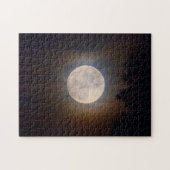 Puzzle Full Moon Creeping Through the Clouds - 11x14 (Horizontal)