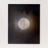 Puzzle Full Moon Creeping Through the Clouds - 16x20 (Vertical)