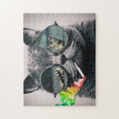 Puzzle Fumage de chats Hipster (Vertical)