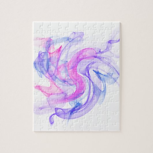 Puzzle Fumée Abstraite sur l'eau (Vertical)