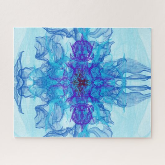 Puzzle FUMÉE BLEUE - Art Fractal - (Horizontal)