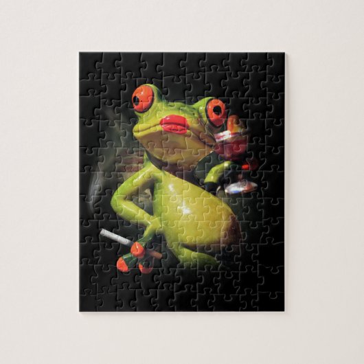 Puzzle Fumée de grenouille de charme (Vertical)
