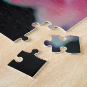 Puzzle Fumée numérique rose et violet (Côté)