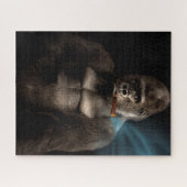 Puzzle Fumeur de Gorille Fumeur de Cigar drôle (Horizontal)