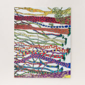 Puzzle Fun Challenging Whimsical Colorful Crazy Forest (Vertical)