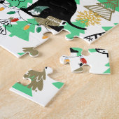 Puzzle Fun Christmas Pooping Chien dans la forêt (Côté)