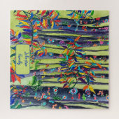 Puzzle Fun Coloré Bleu & Forêt Verte (Horizontal)