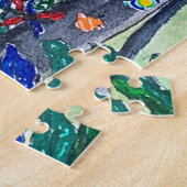 Puzzle Fun Coloré Bleu & Forêt Verte (Côté)